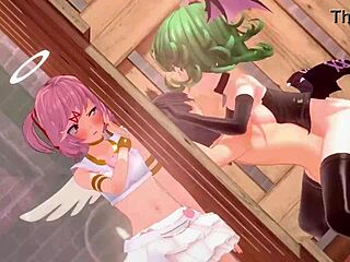 Natsuki's Wild Sex Competition in Animated Hentai Gangbang?