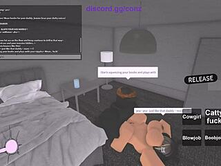 Roblox色情骑黑人大屌女上男下狂干