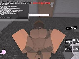 Roblox色情骑黑人大屌女上男下狂干