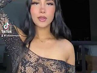 two lesbian latina babes suck big white cock for first time and squirt everywhere