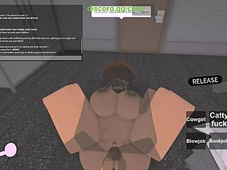 Roblox色情骑黑人大屌女上男下狂干