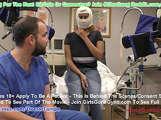 Caribbean teen gets her pussy pounded by gloved doctor