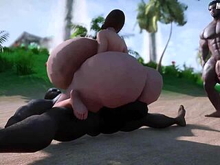 White Milf Cheats with Big Black Cock in African 3D Hentai Scene