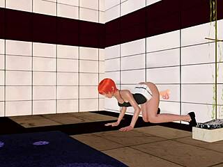 Big-boobed blonde nun brings porn to 3D game