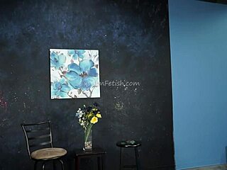 Behind The Scenes, A Fetish Model Teases With Balloons Backstage