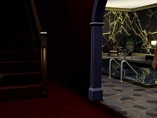 Sims 4 Old Fuckers in Wild Orgy with Blowjobs by Pool Interracial Style