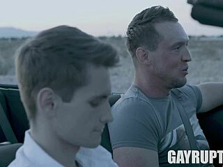 trevor harris and pierce paris in hardcore french twink action bent over doggystyle with big cock