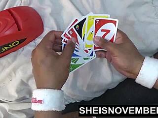 MsNovember's Ebony Pussy Torn by Rough BBC. Young Black Girl Rides Hard After Spanking.