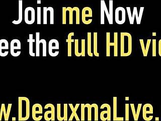 Foxy Cougar Deauxma Demonstrates Female Squirting with Two Toys in Action