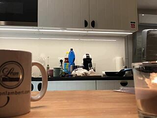 Young Amateur Wife Caught On Voyeur Cam Washing Dishes