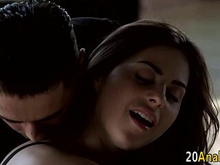 European babe gets anal fingering and facial cumshot