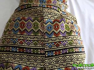 Skinny Asian Tuktukpatrol Girl Plugged in Both Wet Holes. Intense Hardcore Action!