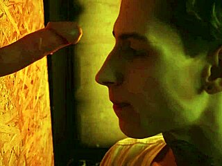 Wonder glory hole where twink gives blowjob.