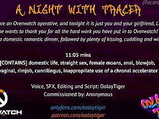 Tracer's erotic audio play: a night of pleasure and parody