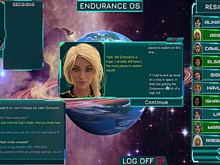 Stranded in Space Chatting with Girls