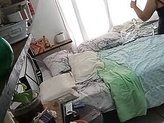 Milf Madurita Cleaning Her Room Caught on Hidden Cam