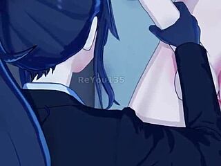 OC New Employee Shows Off Big Anime Tits