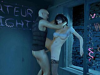 Redhead smokes cigarette fucks well-endowed.