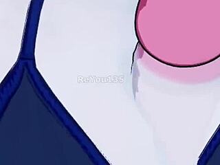 OC New Employee Shows Off Big Anime Tits