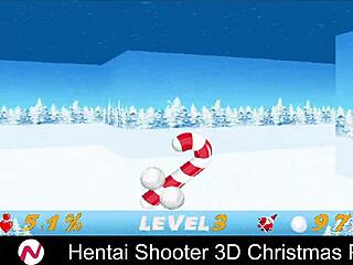 in the hentai shooter 3d christmas party, busty characters engage in wild uncensored fun