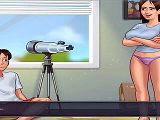 Redhead smokes cigarette fucks endowed.