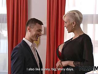 Big boobs and a huge cock in a family sex scene