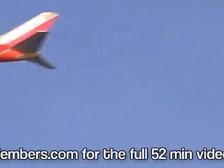 hot blonde strips naked in my back seat!