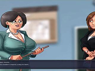 Redhead smokes cigarette fucks endowed.