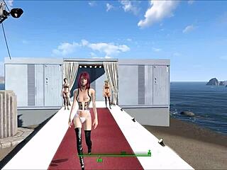 Fallout 4 character models sexy lingerie. In hentai anime style.