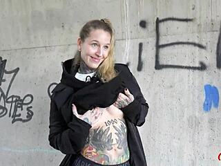 I’m obsessed with German tattoo model Lisa Rocketcock getting picked up for raw casting sex!