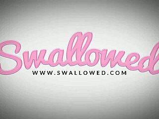 Swallowed - Aliya和Natalie吞精每一滴