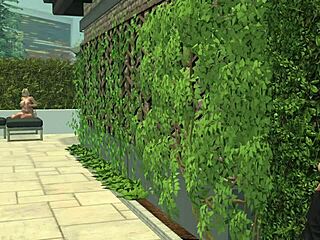 Detailed Hentai Scene of Neighbor Fucking Bimbo Stepmom with Big Tits at Pool