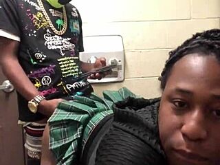 Creaming on Dick in Gas Station Bathroom?