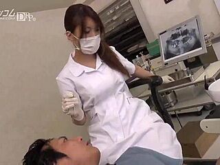 Big-boobed Japanese star in dentist-themed porn film