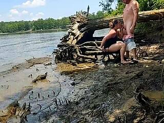 thick wife becky tailorxxx drilled hard in muddy outdoor adventure