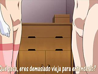 Hentai anime featuring a trio of characters.