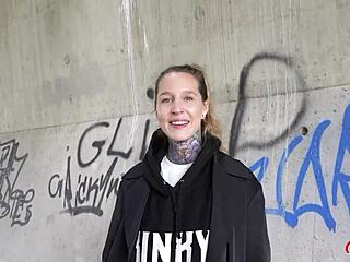 I’m obsessed with German tattoo model Lisa Rocketcock getting picked up for raw casting sex!