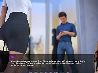 what’s hiding under kate’s skirt at 16 in this outdoor college hentai game?