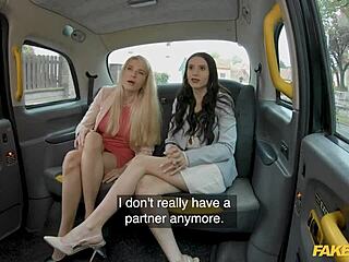fake taxi driver scores a pity fuck from two hot babes