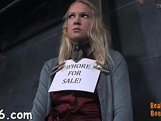 Hot Babe's Smooth Ass Whipped Hard in Rough Bondage Session.