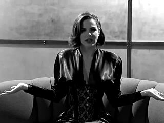 Bobbi's Corset Tease in Stockings