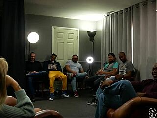 gia dibella strips backstage?