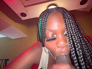 My first time sucking a big black dick