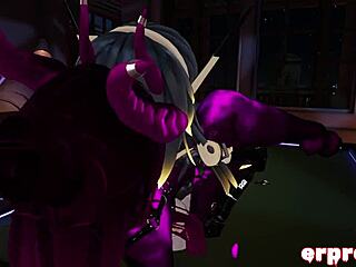 Daemon says, 'robot and dragon, let's have a hot 3way'