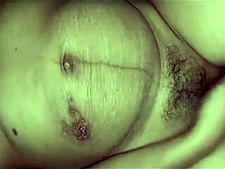 close up of big tits bouncing during hardcore gay sex with monster cock