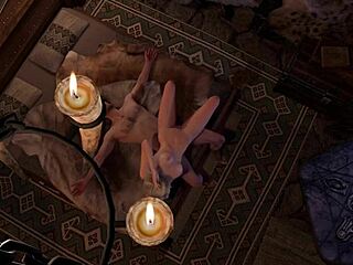 slim blonde rides cock sideways skyrim parody