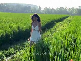 Cute Rice Picker Girl 18 Fucks Boss on Farm