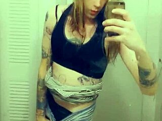 miniskirt tranny loves showing her cock