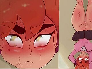 动漫妹倒立秀粉嫩骚逼