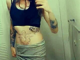 miniskirt tranny loves showing her cock